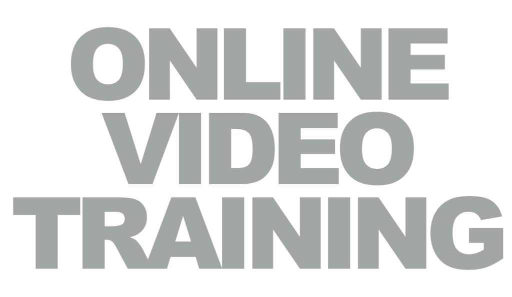 the words online video training on the Sifu Alan Baker website