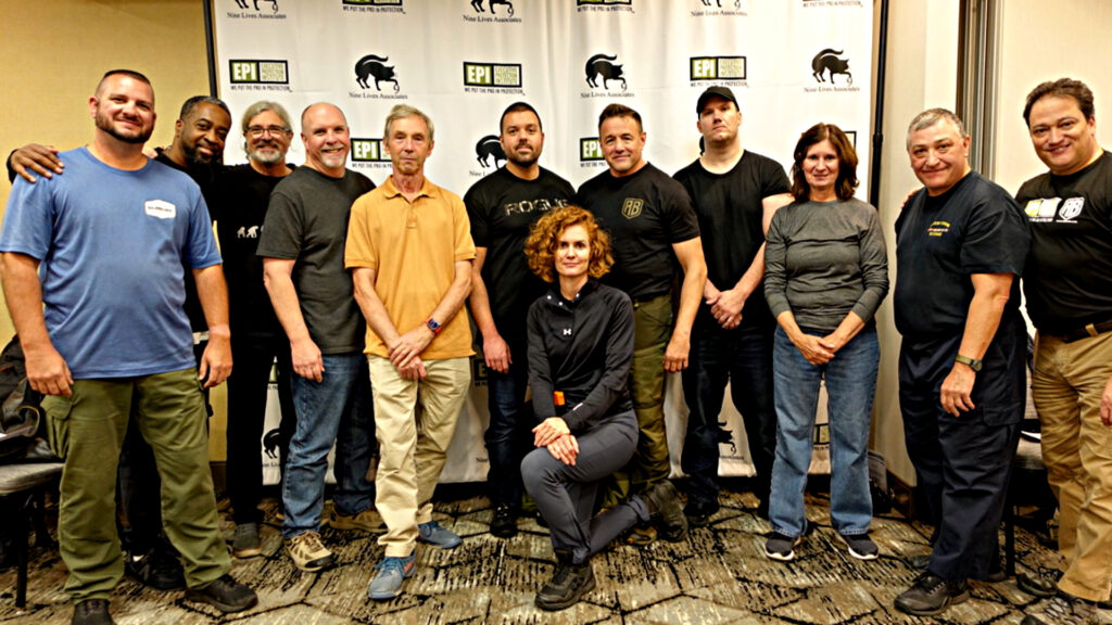 A photo of participants in the last Protection Response Tactics public training event at the Executive Protection Institute  with Sifu Alan Baker