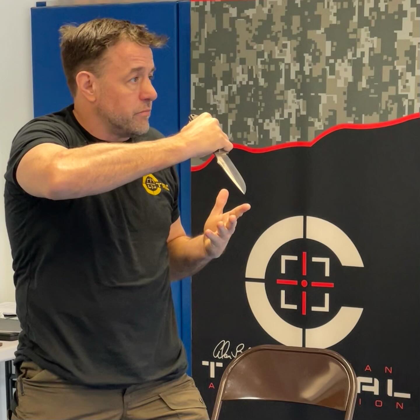 Alan Baker teaching a C Tac edged tool lesson