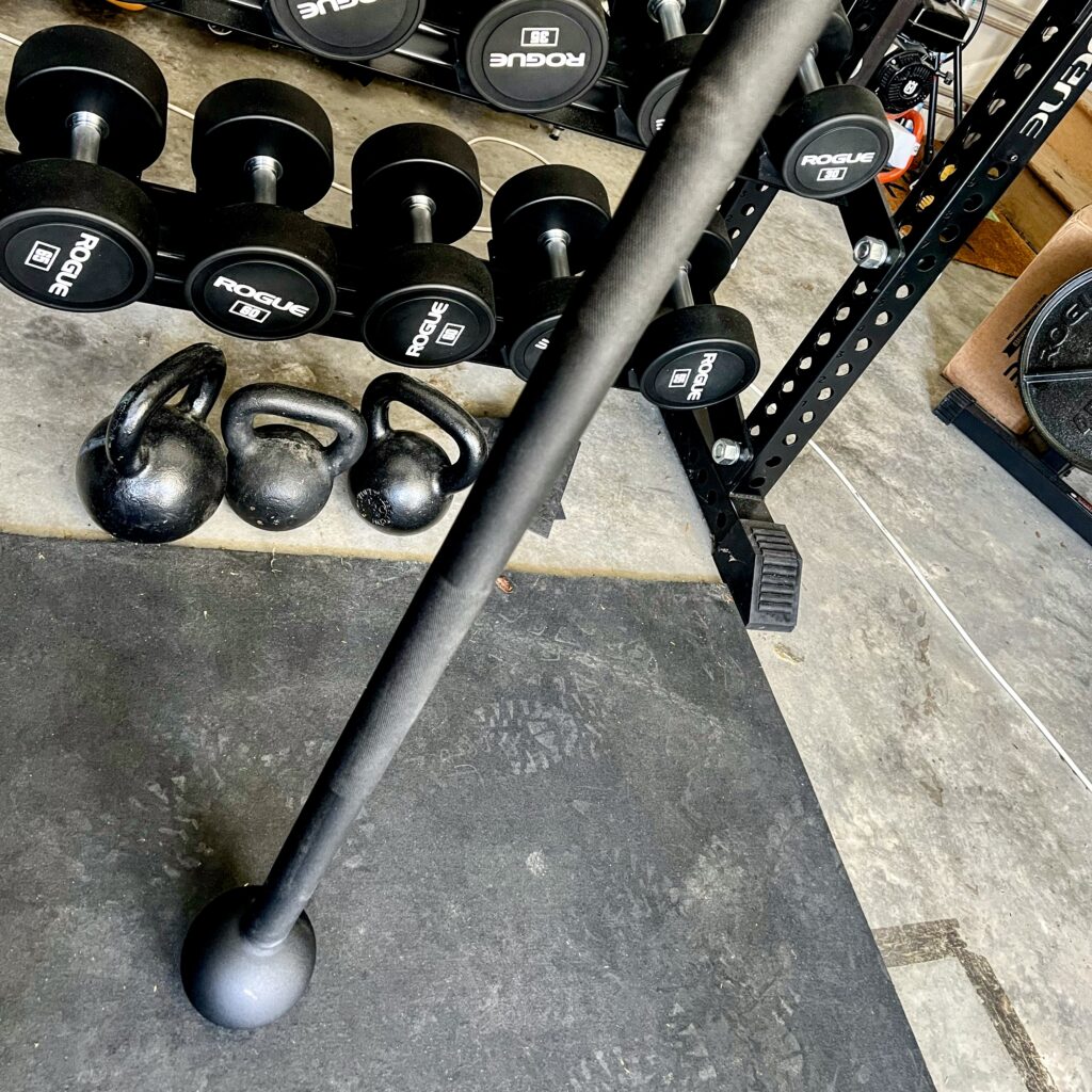 A shot of some of the gear in Sifu Alan Baker's home gym