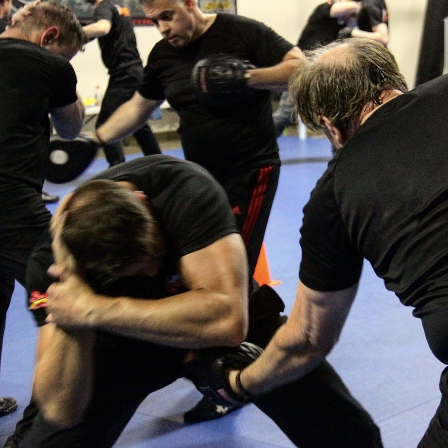 Sifu Alan Baker Training with the Keysi Fighting Method instructor team 