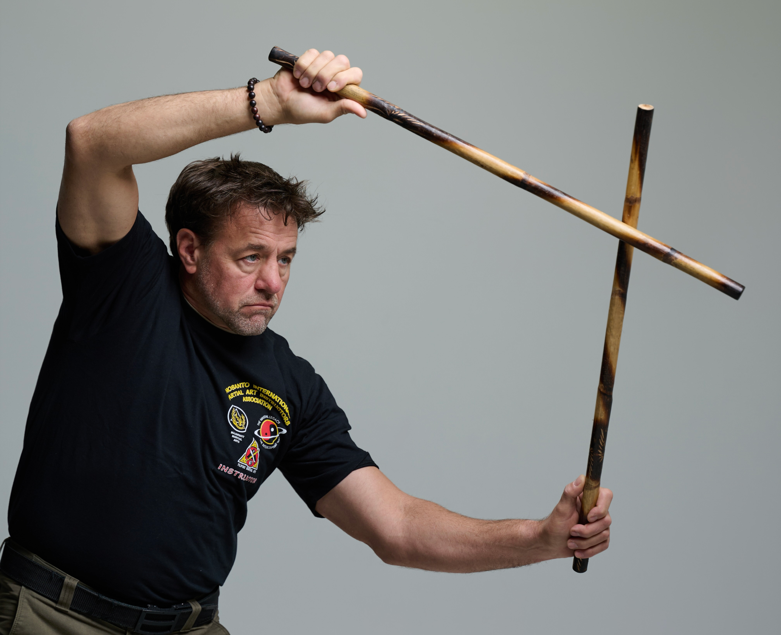 Alan Baker demonstrating double stick Kali