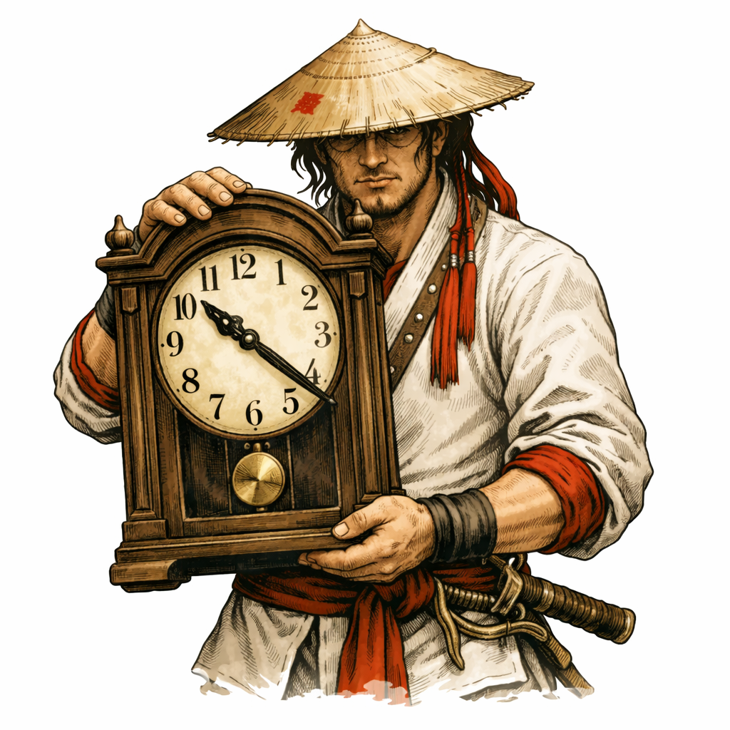 Warrior’s Path Longevity Blueprint illustration representing expansion, strength control, breath, diet, and mindset.