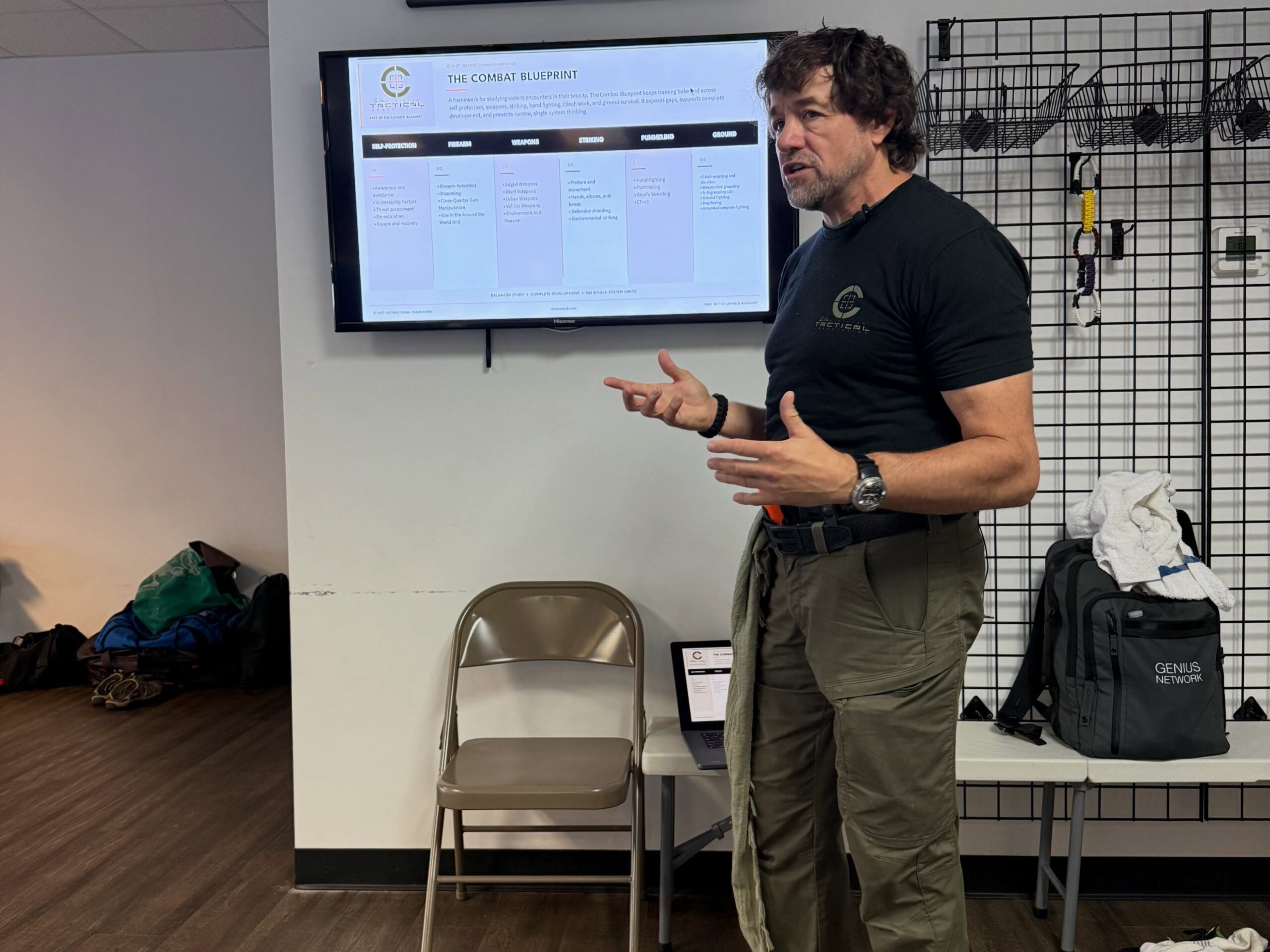 Alan Baker teaching the C-TAC Combat Blueprint during instructor camp